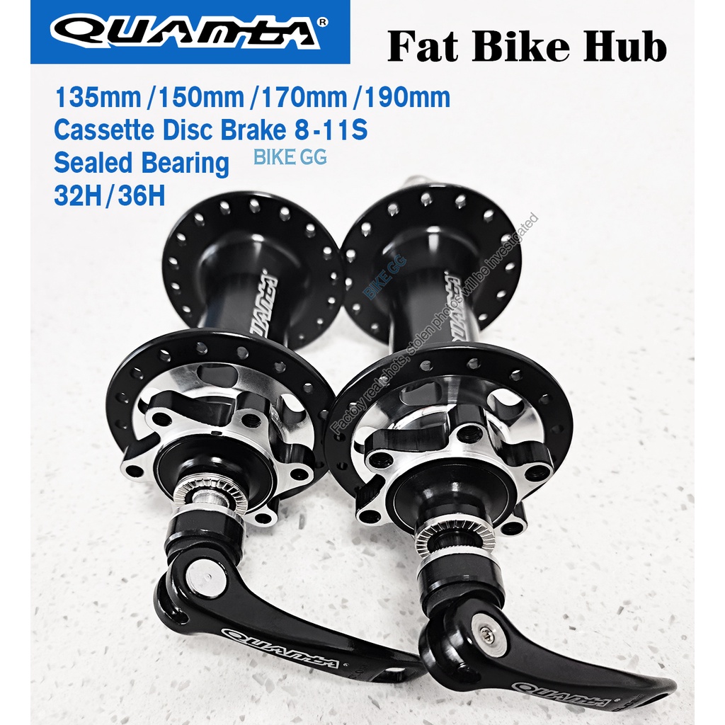Original QUANTA Fat Bike cassette disc brake hub 32H/36H beach snow