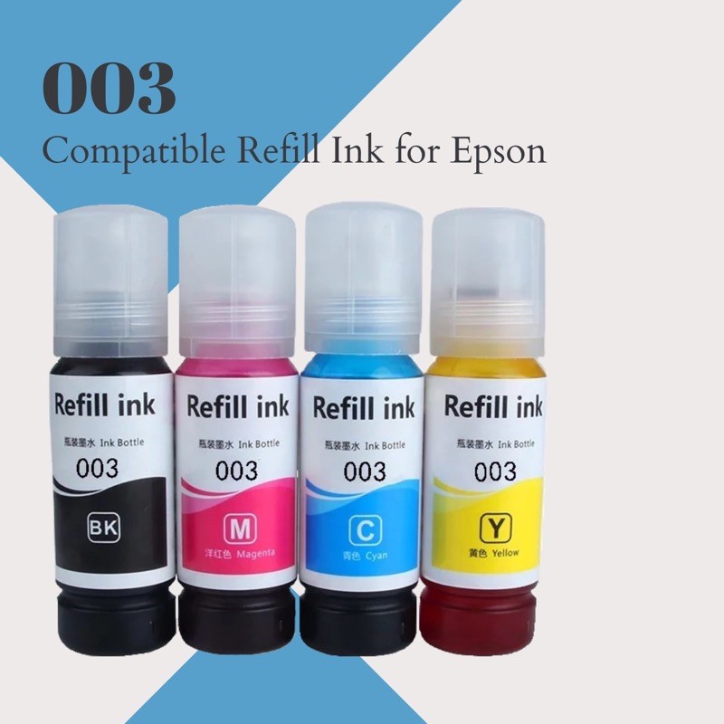Brand New Compatible Ink 003 For Epson L3110 L3150 Refill Ink Shopee Philippines 1951