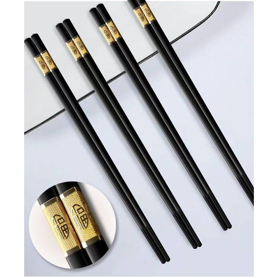 10 Pair Chopsticks Set Gift High Quality Reusable Nonslip chopstick