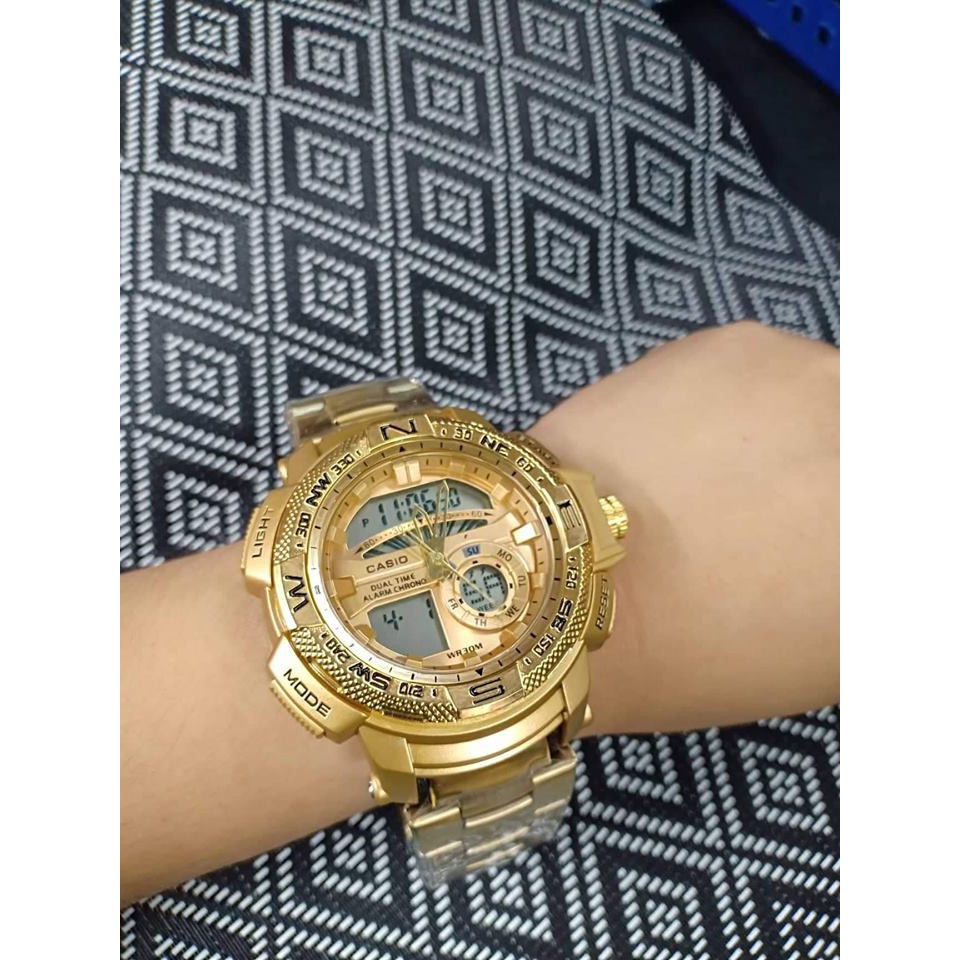 casio gold watch g shock