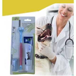 Pet Dental Care Toothpaste w/ Toothbrush Set