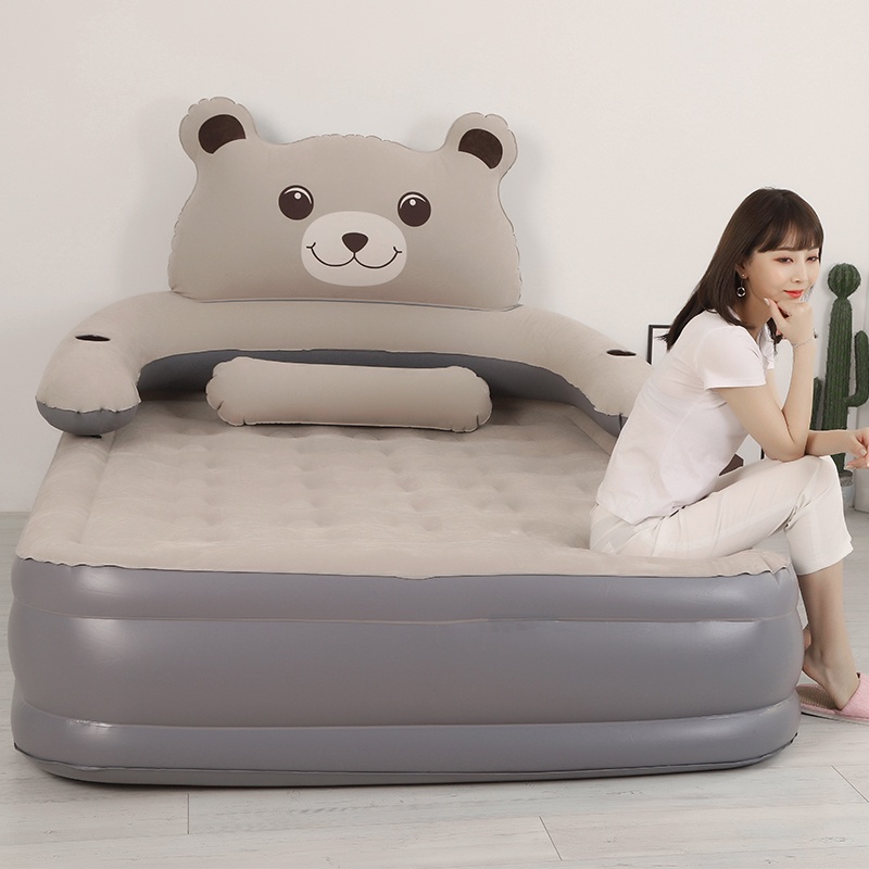 Airbed Pad Floatation Bed Double Home Airbed Single Air Mattress