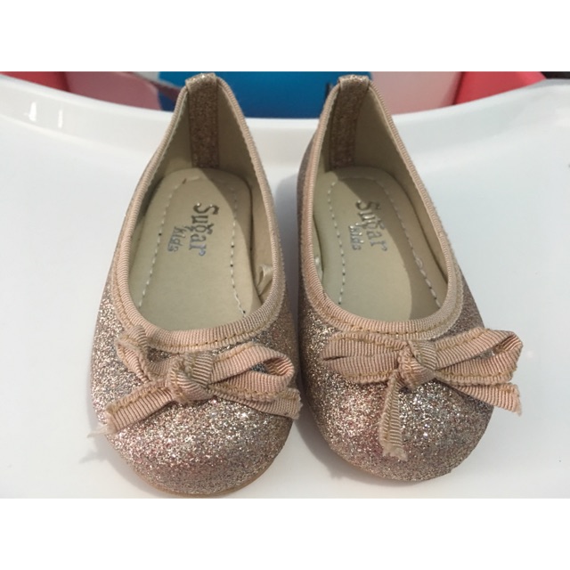 gold glitter baby shoes