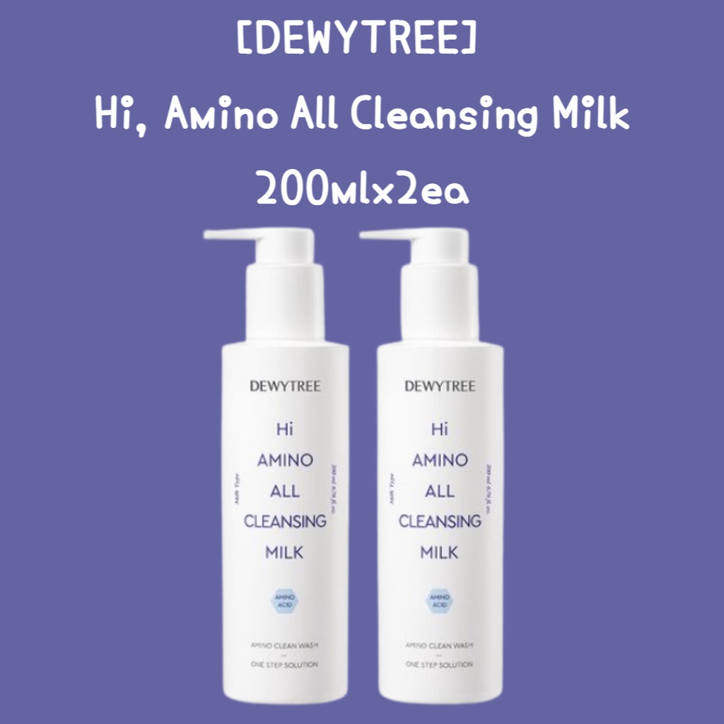 [DEWYTREE] Hi, Amino All Cleansing Milk 200mlx2ea/amino acid/Cleansing the skin /Amino Acid