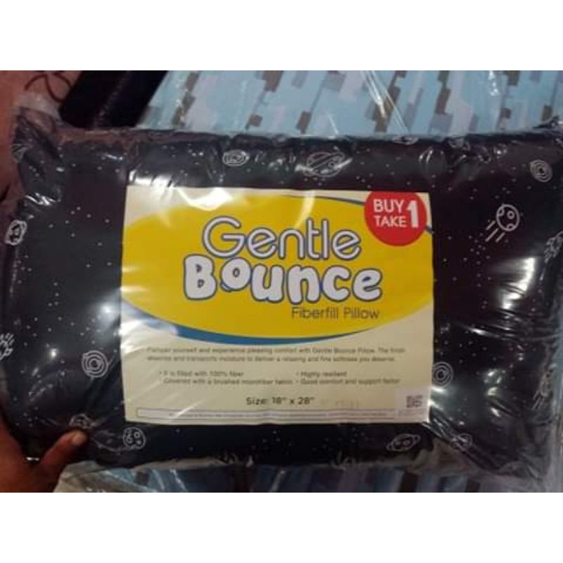 GENTLE BOUNCE PILLOW BUY 1 TAKE 1 (18x28) URATEX BRAND (PLAIN WHITE
