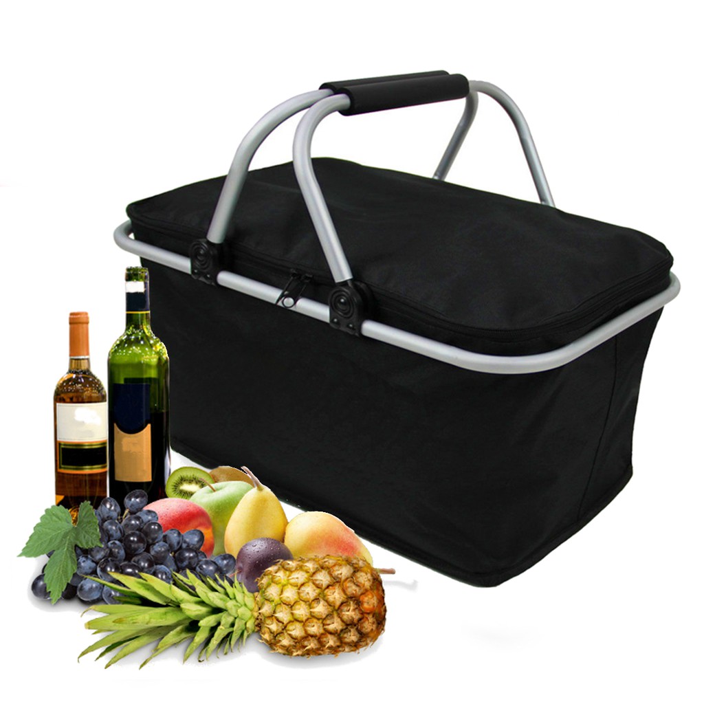 Large Folding Picnic Camping Storage Basket Box | Shopee ...