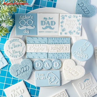 [Ageofdream] Happy Father's Day Design Cookie Cutter Best Dad Pattern 3D Fondant Buscuit Mold new #7