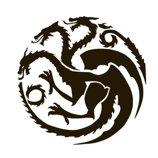 Targaryen Dragon Game of Thrones Emblem Vinyl Decal Sticker | Shopee ...