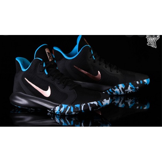 nike precision 3 black blue