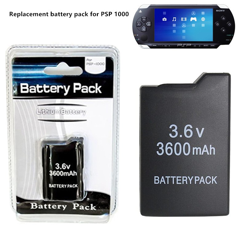 3 6v 3600mah Rechargeable Battery For Sony Psp 110 Psp 1001 Psp 1000 Shopee Philippines