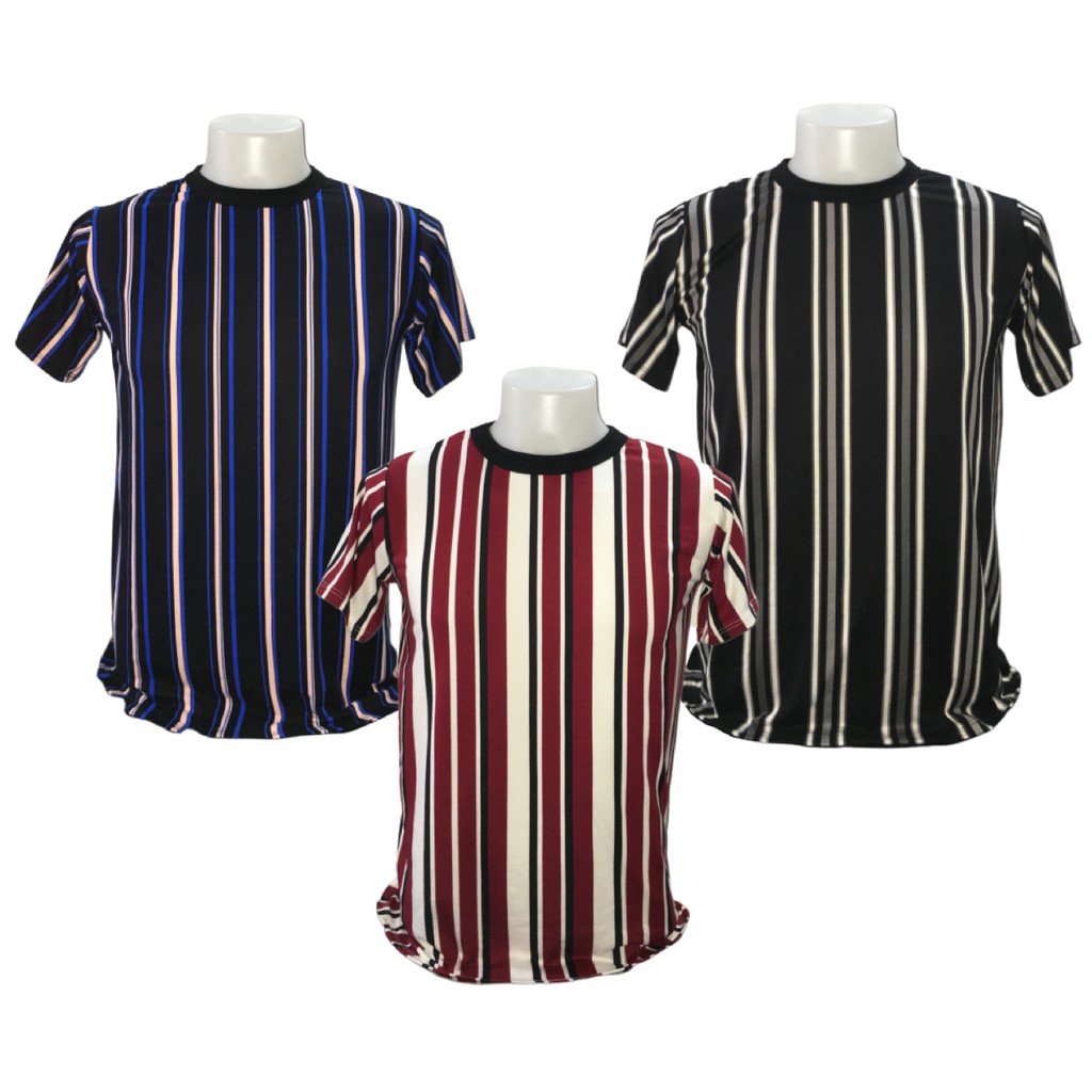 Vertical Stripes TShirt for Men Shopee Philippines