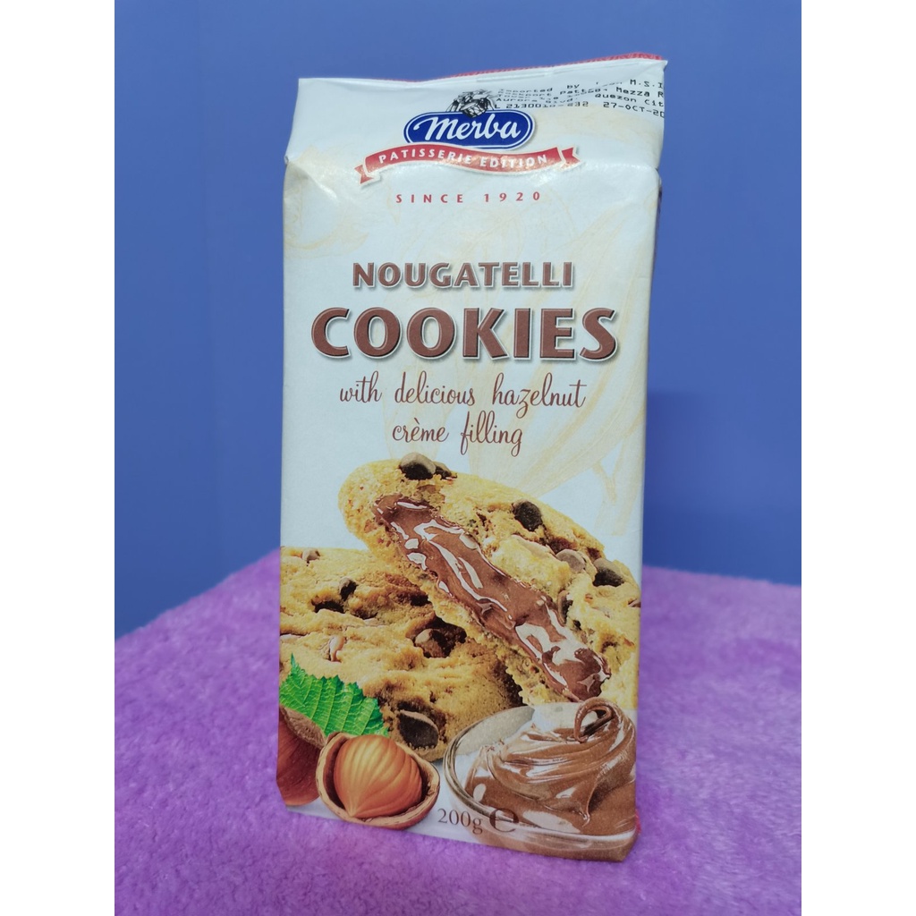 Merba Nougatelli Cookies 200g | Shopee Philippines