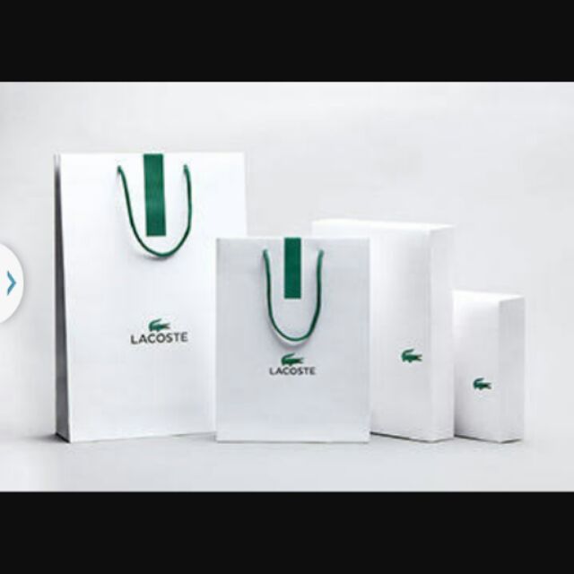 lacoste paper bag