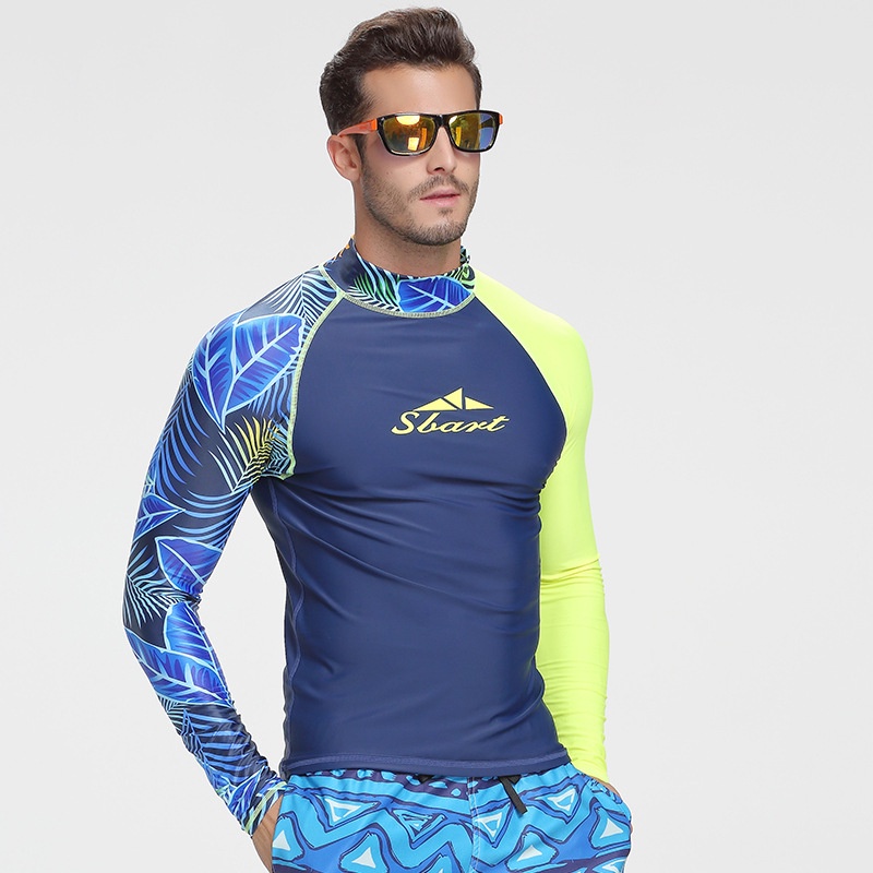 Sbart Men Rash Guard Surfing Top Rashguard Men Uv Swimming Rashguard ...