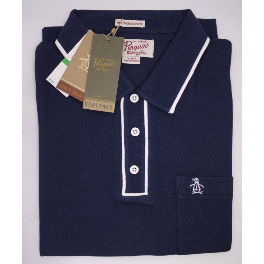 penguin heritage slim fit polo shirt