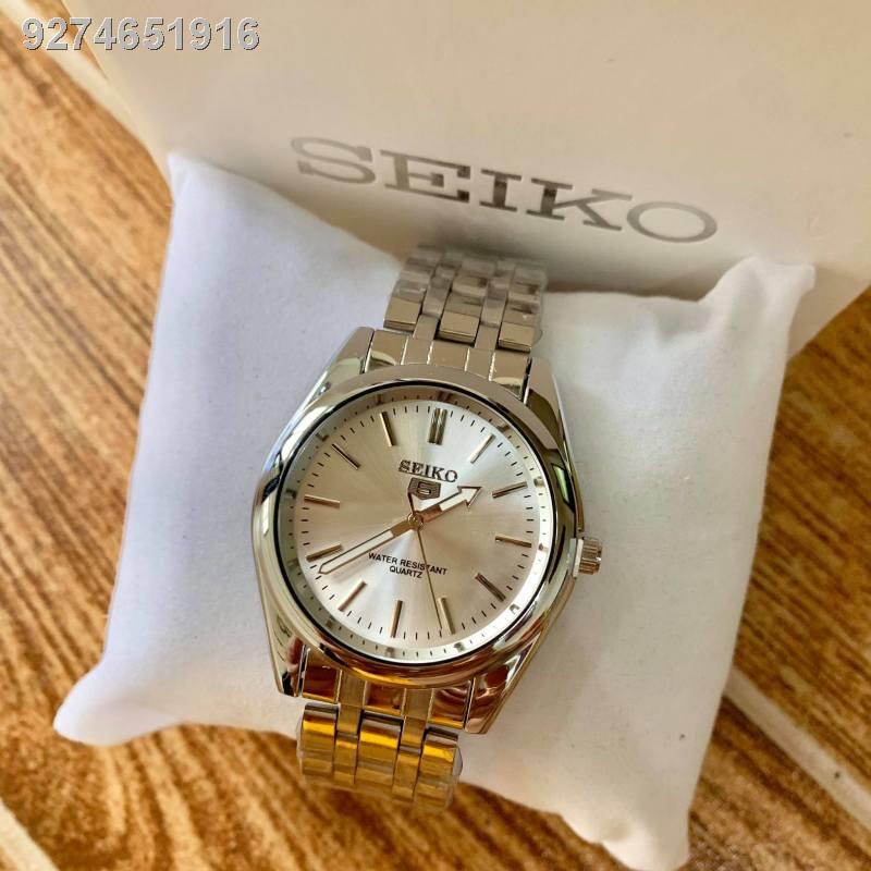 Wrist watch)Seiko 5 Water Resistant Watch for Men Japan Quartz Silver Mens  Watch Watch Men | Shopee Philippines