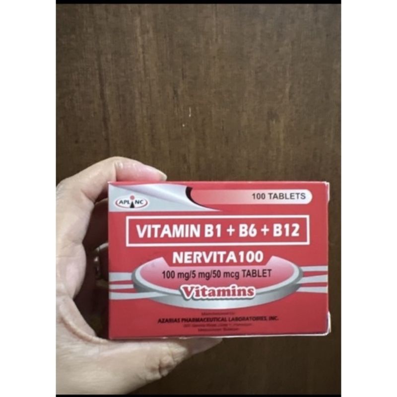 vitamin B complex for pamamanhid (NERVITA) 100 TABLETS Shopee Philippines