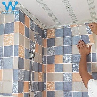 WANFISH Tiles Design for Bathroom Kitchen Waterproof Wallpaper Self-Adhesive Wall Sticker 10Mx45CM #1