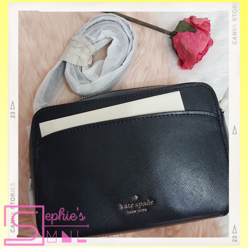 SephiesMNL Authentic Kate Spade Lauryn Camera Bag in Black WKRU7064 from  US! SRP $259 | Shopee Philippines