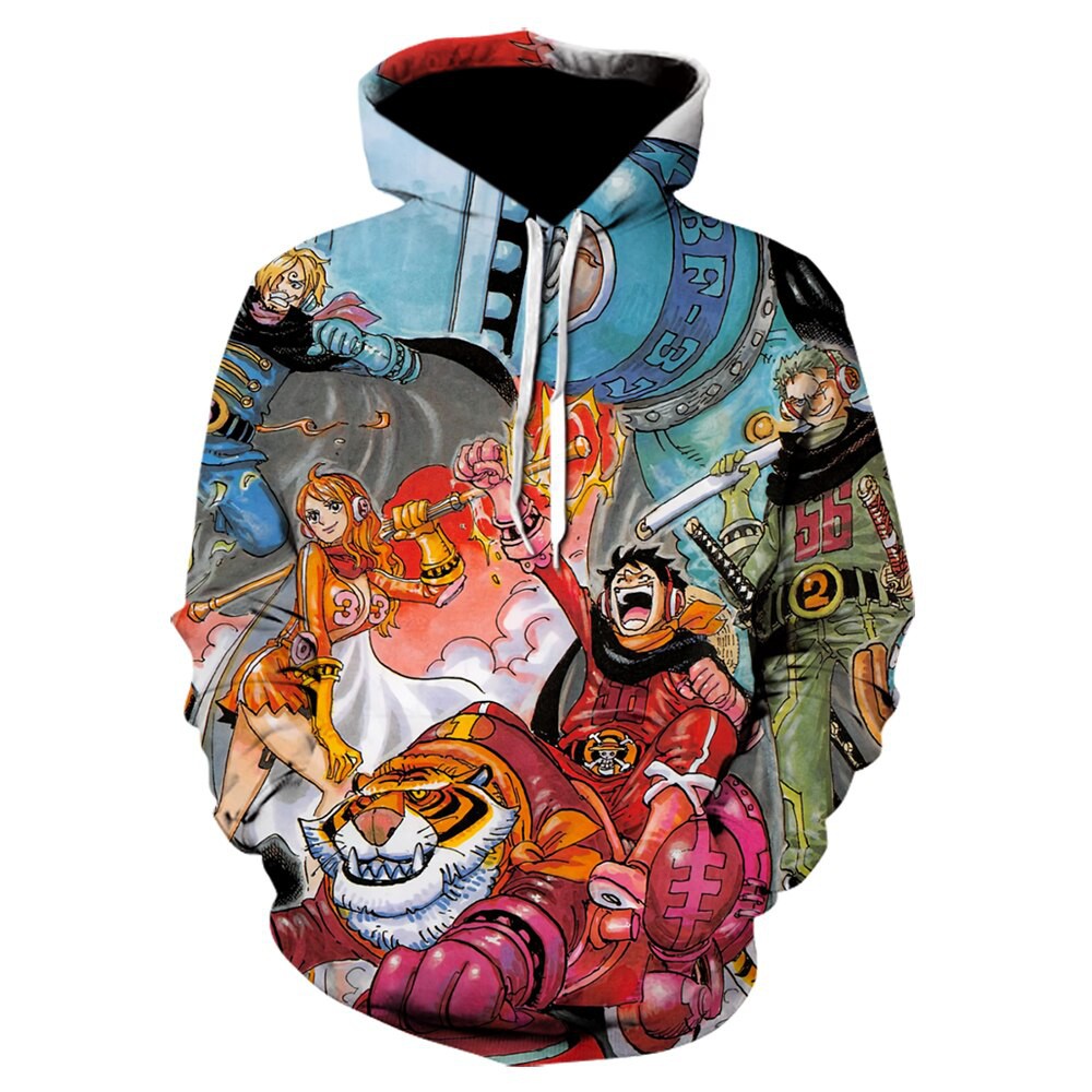 Latest 3d One Piece Hoodie Luffy Sweatshirt Japanese Anime Jacket Winter Harajuku Printed Streetwear Shopee Philippines