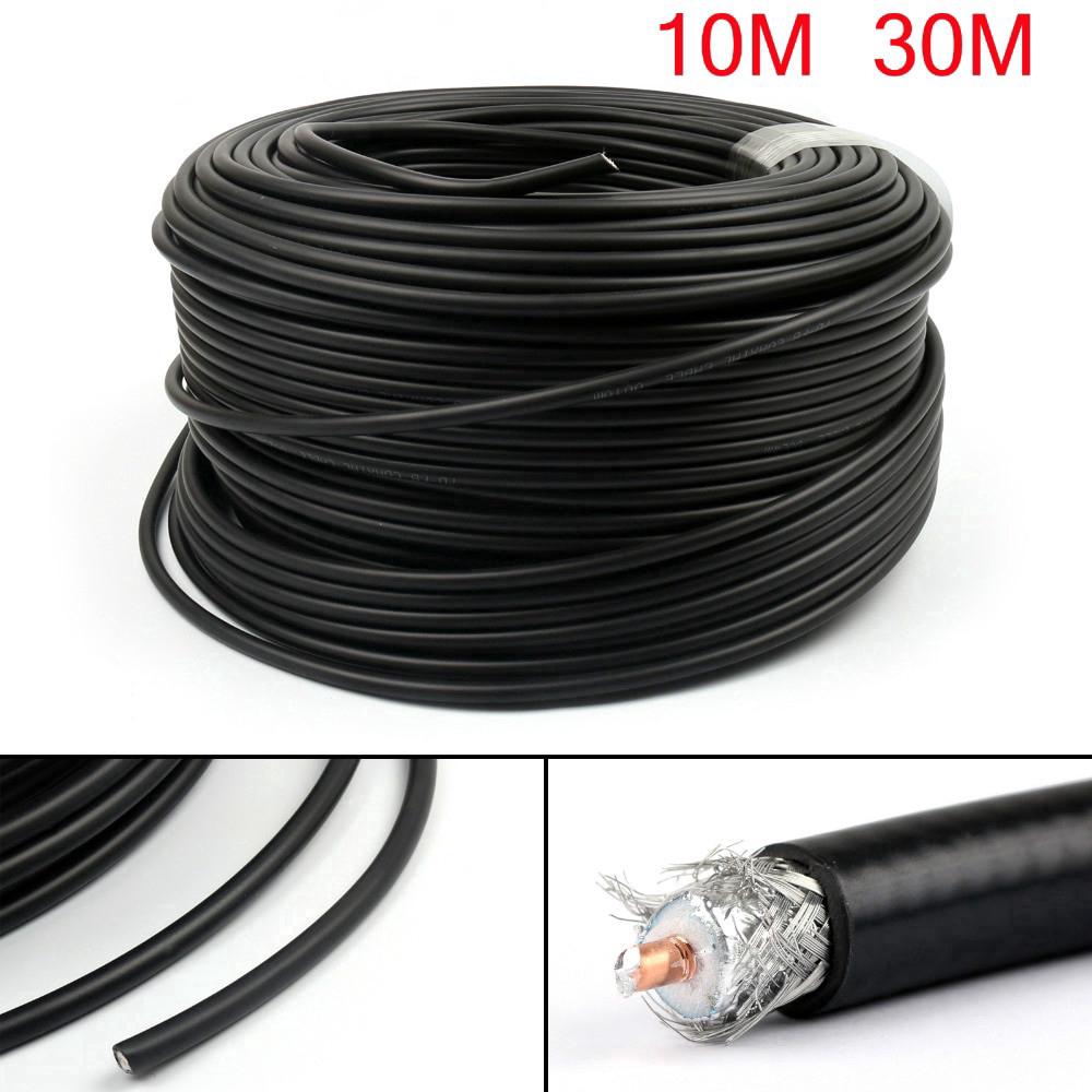 50 ohms RG8 RF Coaxial Cable Connector Coax shielded Pigtail 10m 30m