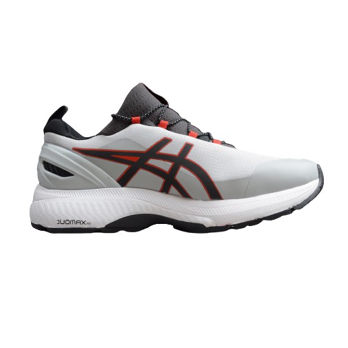 grey running shoes