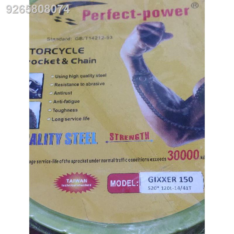 suzuki gixxer 150 chain sprocket set perfect power Shopee Philippines