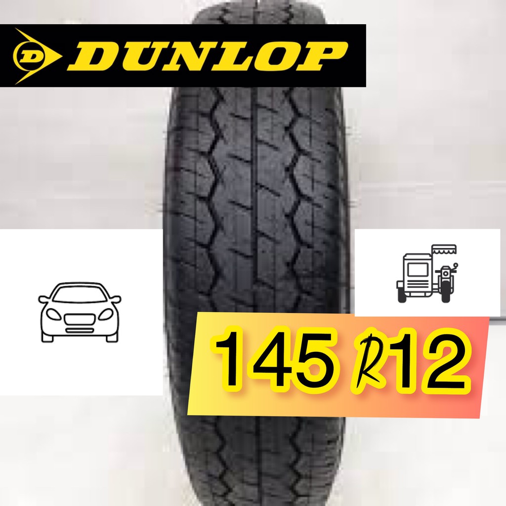 145 r12 Dunlop Tire for Multicab, Bongo, Tricycle Side Wheel Shopee