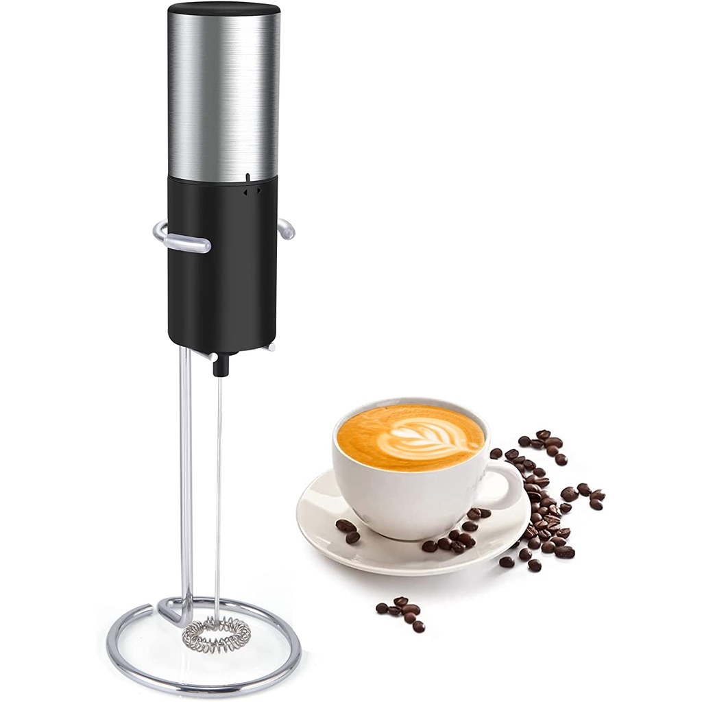 Famulei Electric Milk Frother Handheld Foam Maker for Lattes With