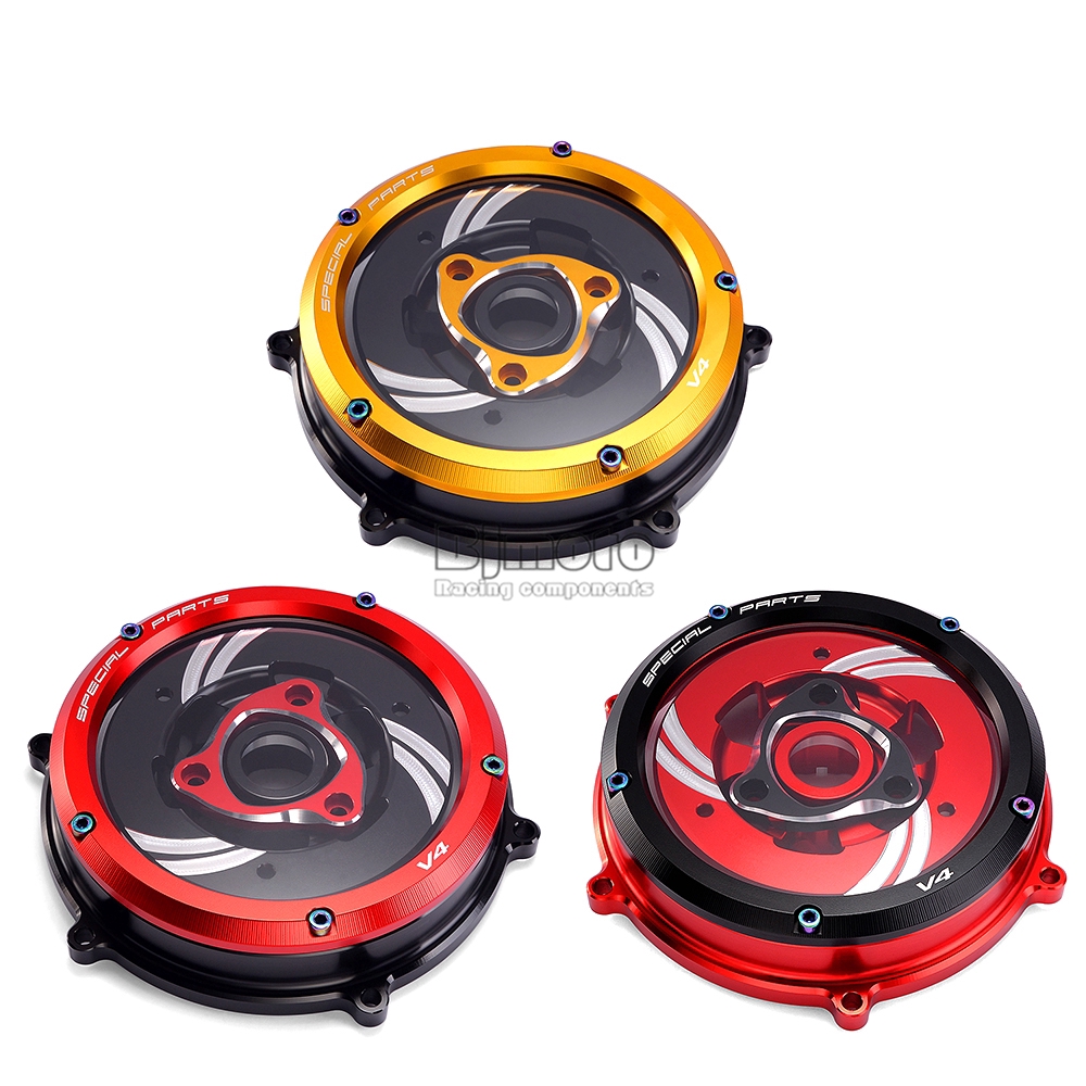 panigale v4 clear clutch cover