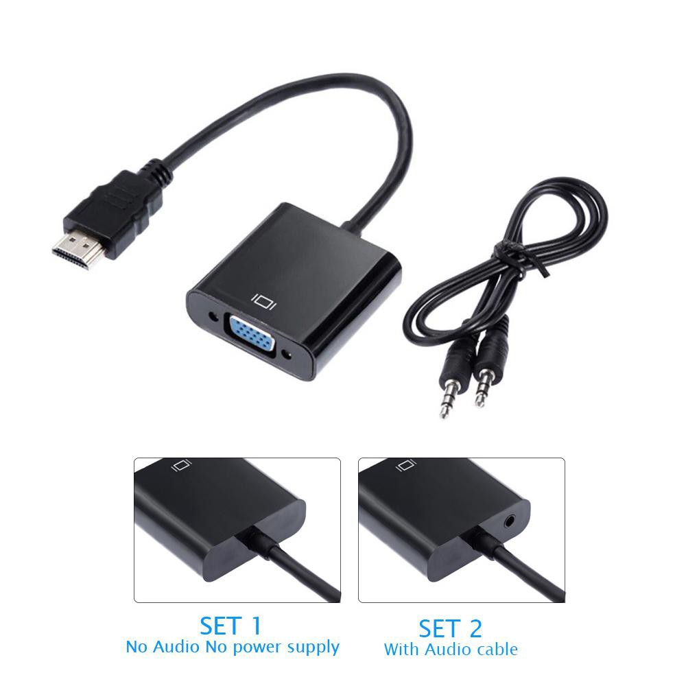 HDMI to VGA Cable HD Cable TV Cable HDMI Male to VGA Female Video