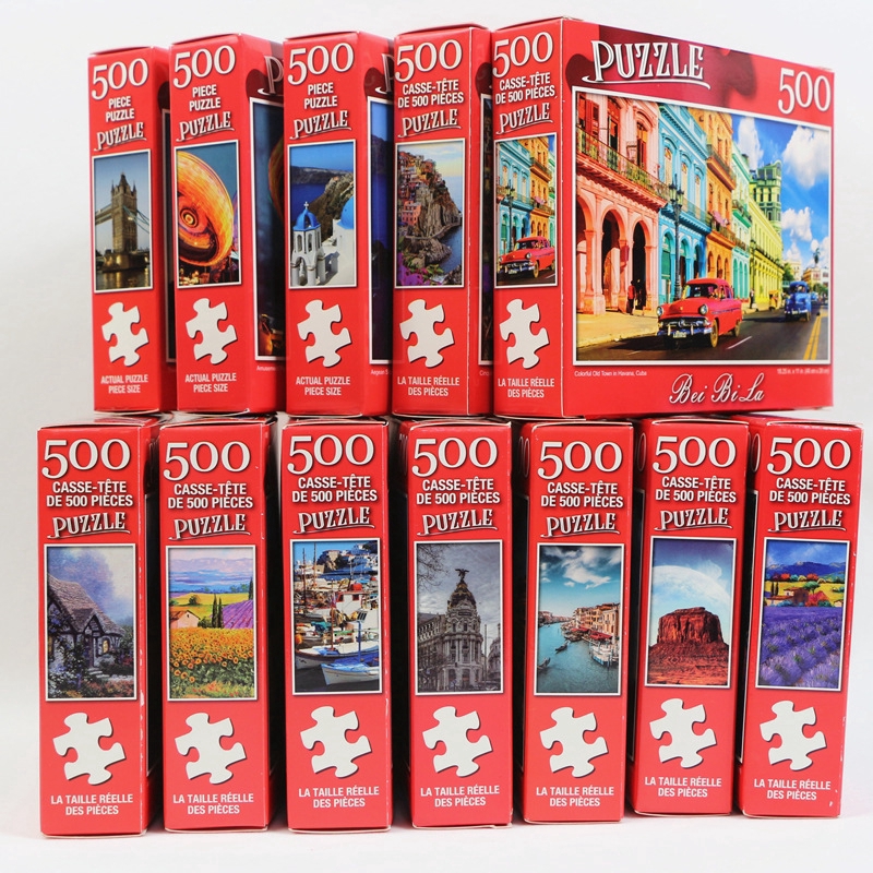 New 500 Pieces Jigsaw Puzzle Paper Puzzles Educational Toys For Children Bedroom Decoration Sticker For Adult Kids Gifts Shopee Philippines