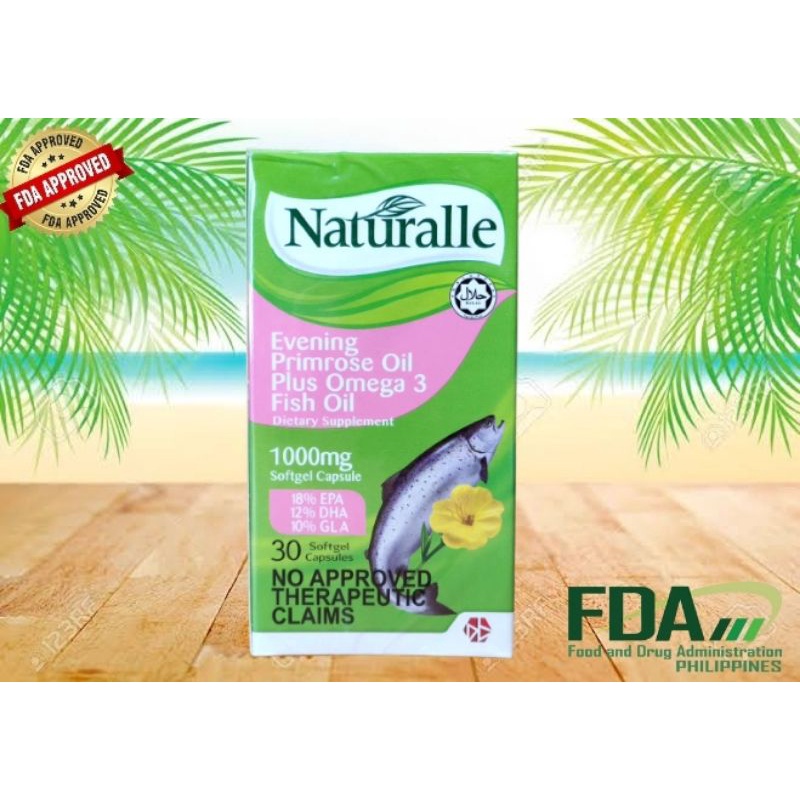 NATURALLE Evening Primrose oil plus Omega 3 Fish oil (30 Softgel