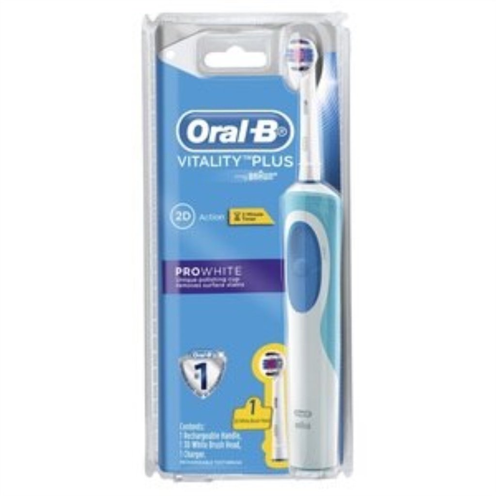 ORAL-B Power Toothbrush Vitality 3D White Handle 1s 4SGE | Shopee ...