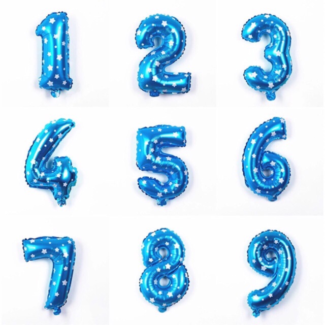 blue number 1 balloon