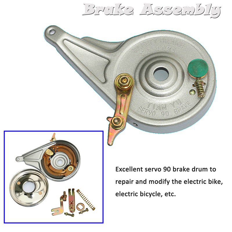 Universal Bike Bicycle Brake Solid Metal Rear Wheel Up Brake Drum Assembly Set