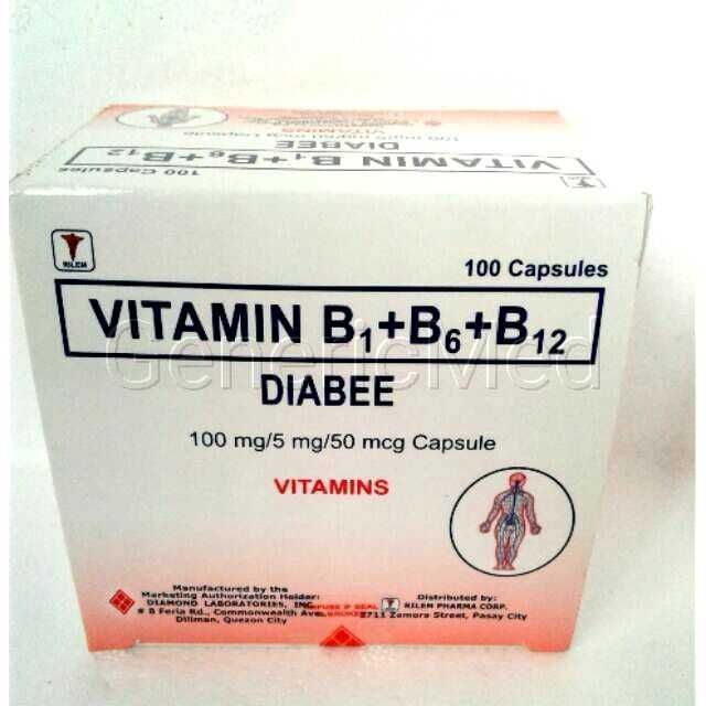bellen doe alstublieft niet Speels Vitamin B1 B6 B12 Capsule ( DIABEE) | Shopee Philippines