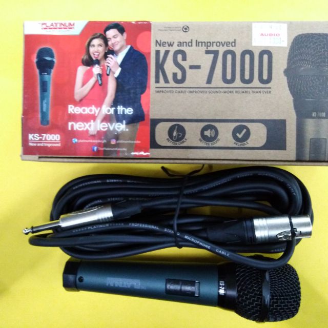 Platinum Karaoke KS7000 Microphone with Cord Shopee Philippines