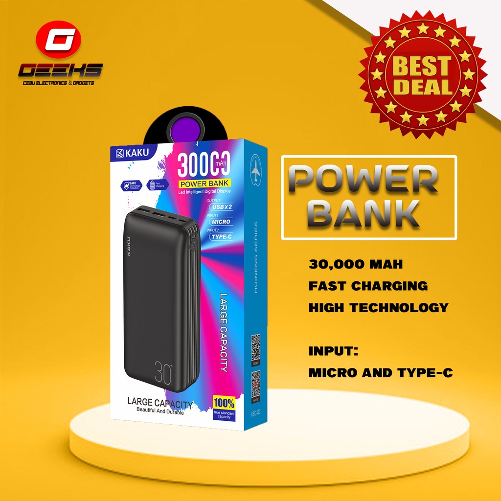 Kaku Mah Power Bank Mobile Charger Electronic Portable Power Banks Shopee Philippines