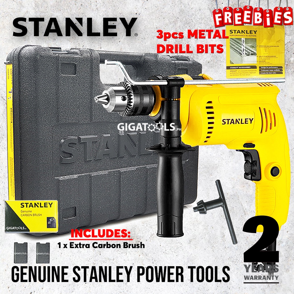 Stanley SDH600 Professional Impact Drill 600W with FREE 3pcs Drill Bits