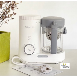 Authentic/4in1 Original Boboduck Baby Food Maker | Food Steamer, Defroster, Blender and Heater