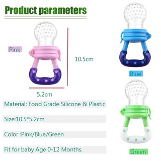 ED shop Baby Pacifier Fresh Food Fruit Nibble Feeder Nipple with color option sold by each feeding #4