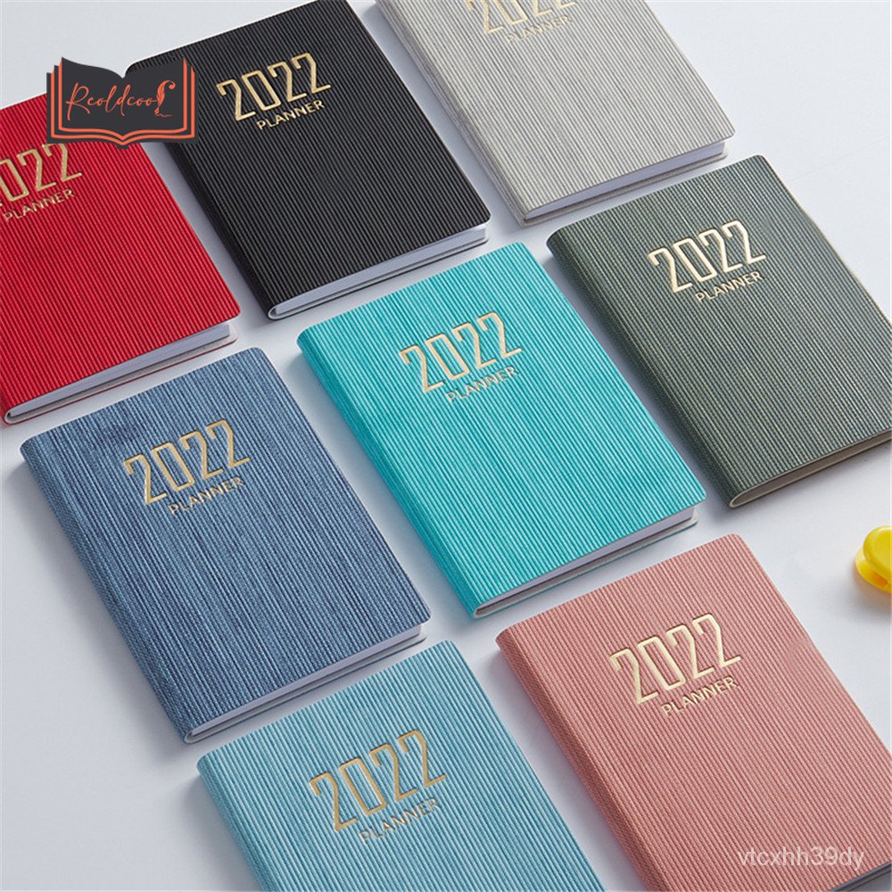 2022 English Version Planner A7 Journal Pocket Notebooks Daily Weekly