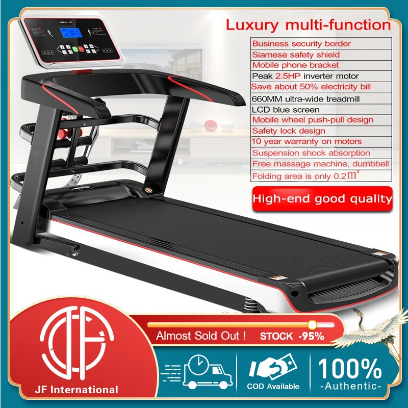 NEW 2.5HP+12.8km/h highperformance electric treadmill 52cm wide mute