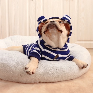 Winter Dog Clothes Corgi American Bully Pitbull Pug French Bulldog Clothing Dog Hoodie Coat Jacket P #4