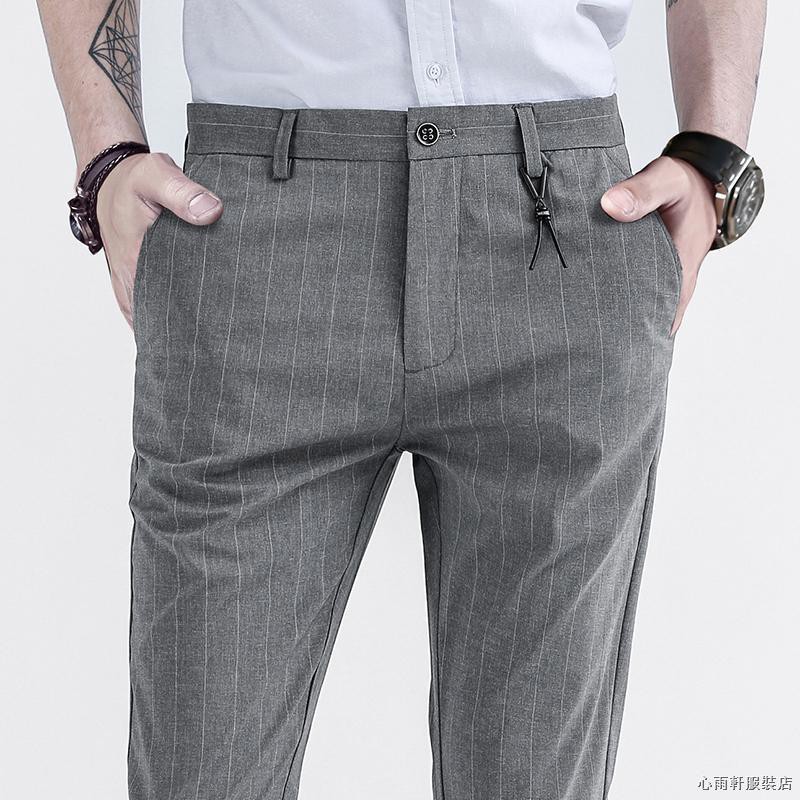 business casual striped pants