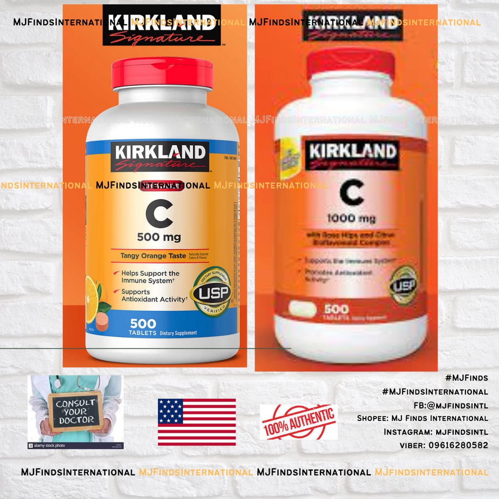 SUPER SALE Kirkland Vitamin C Chewable 500 Tablets 1000mg Shopee Philippines