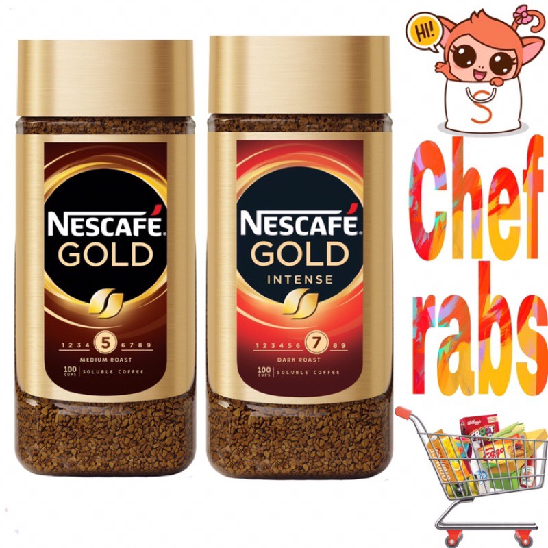 Nescafe Gold Intense Instant Coffee Medium Roast Instant Coffee