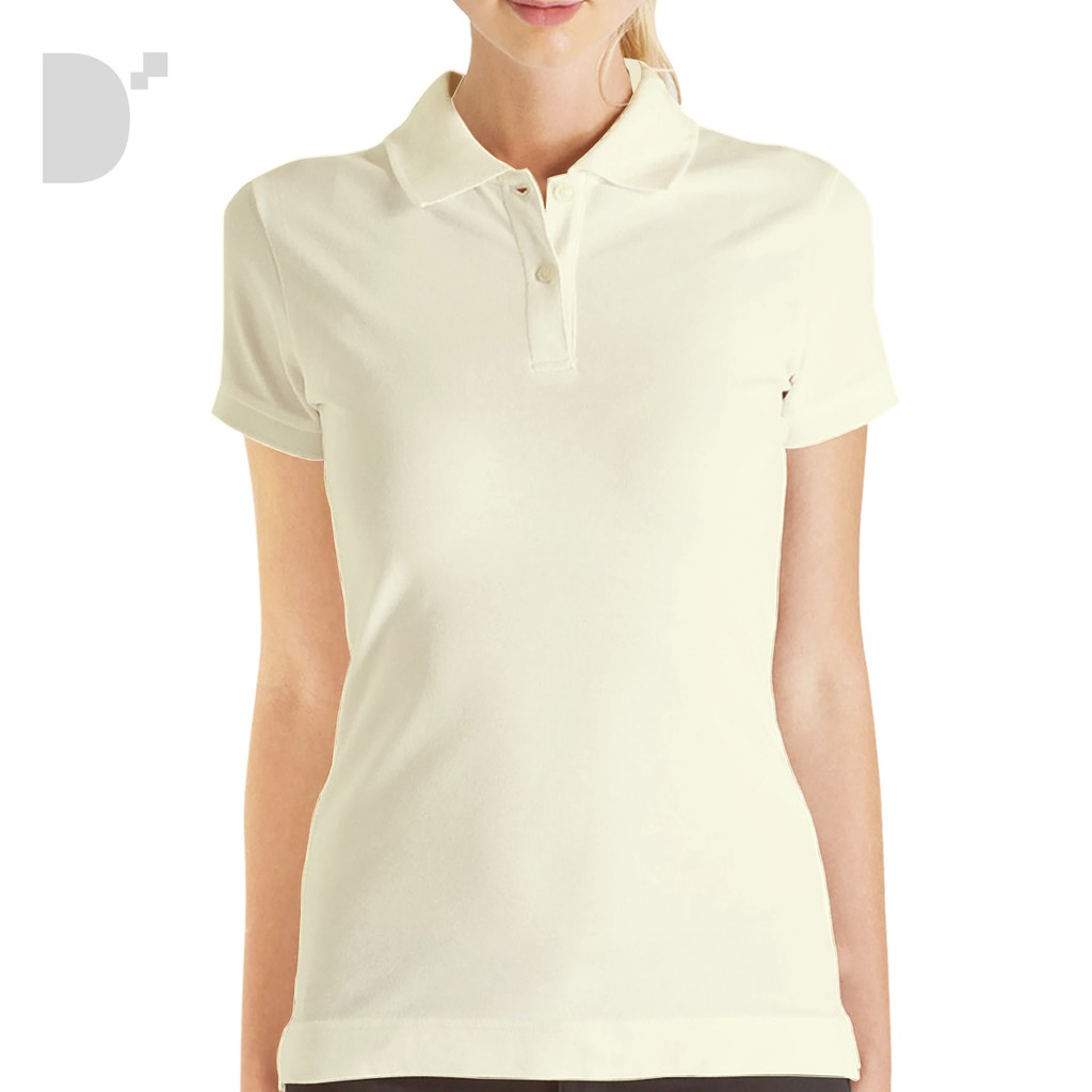 cream polo shirt