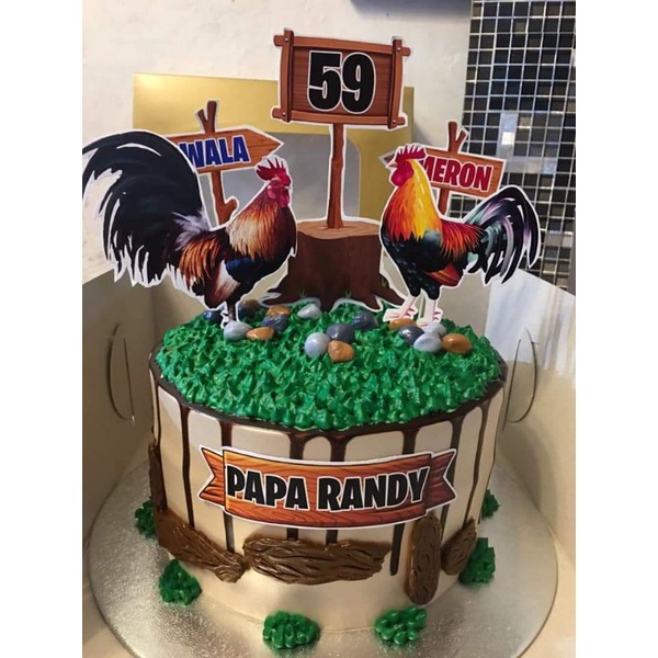 Manok Na Pula Cake Topper For Birthday Shopee Philippines